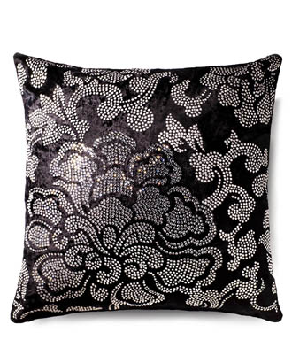 Peony series cushion <br>【Luxury Peony】- Black