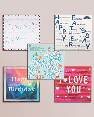 Handmade Rhinestone Greeting cards<br> Set C