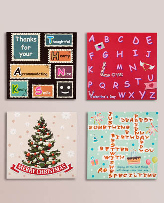 Handmade Rhinestone Greeting cards<br> Set D