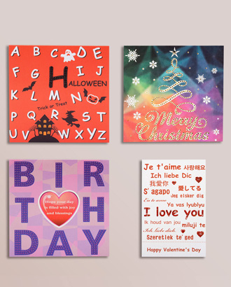 Handmade Rhinestone Greeting cards<br> Set F