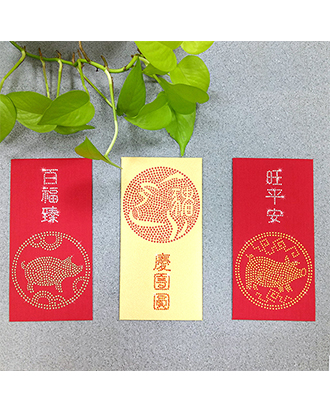 Rhinestones Red Envelope-Year of the pig