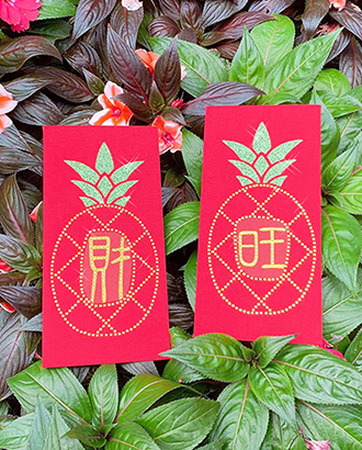 Rhinestones Red Envelope-Good fortune and luck come