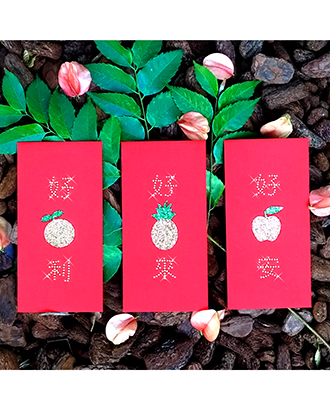 Rhinestones Red Envelope-fruits