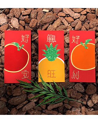 Rhinestones Red Envelope-Fruits