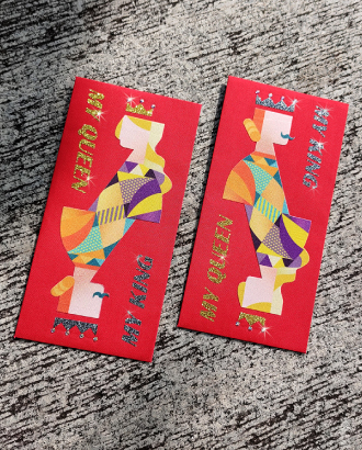 Rhinestones Red Envelope-KING & QUENN