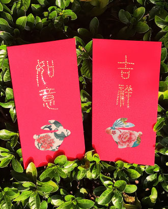 Rhinestones Red Envelope-Year of the Rabbit