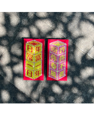 Rhinestones Red Envelope-Vintage type