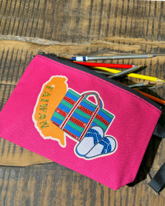 多功能文具收納包 -【台灣藍白拖】