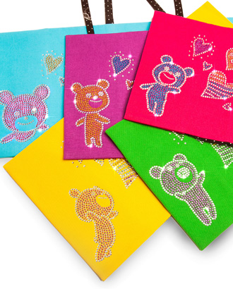 Fabric book cover<br>【 Macaron Bear】
