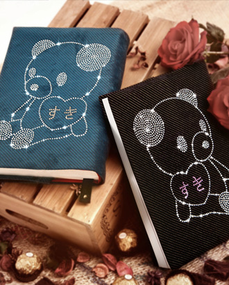 Fabric book cover <br>【 Lovely Bear】