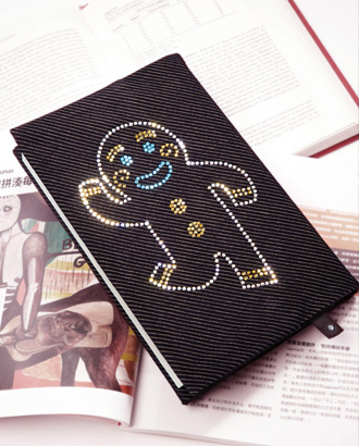 Christmas series fabric book cover<br>【Gingerbread Man】